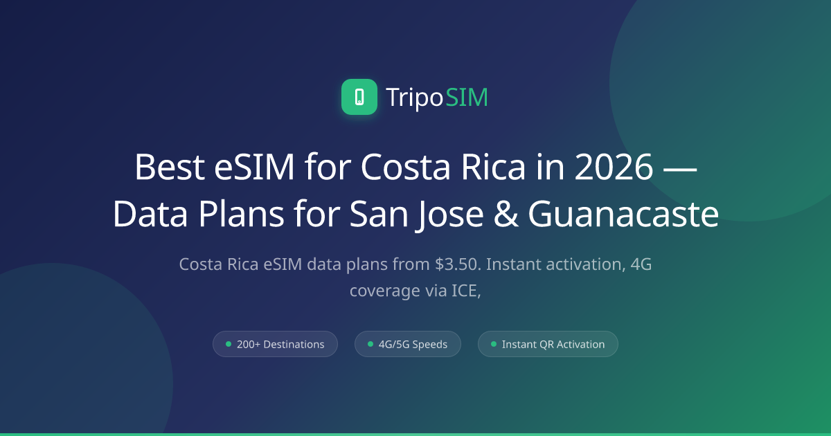 Best eSIM for Costa Rica in 2026 — Data Plans for San Jose & Guanacaste ...