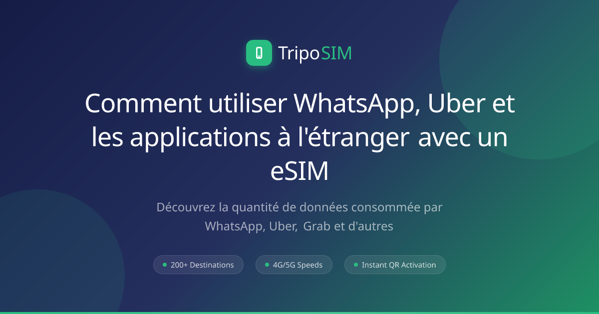 Comment utiliser WhatsApp, Uber et les applications à l'étranger avec ...
