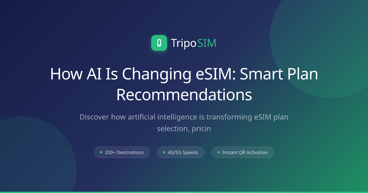 How AI Is Changing eSIM: Smart Plan Recommendations | TripoSIM