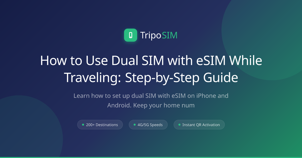 How to Use Dual SIM with eSIM While Traveling: Step-by-Step Guide ...